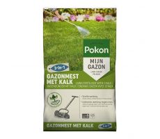 Gazonmest met kalk, Pokon, 125m2, 3in1