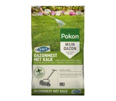 Gazonmest met kalk, Pokon, 15m2, 3in1