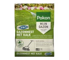 Gazonmest met kalk, Pokon, 75m2, 3in1