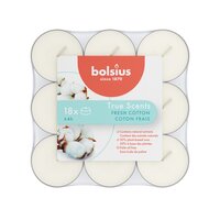Bolsius Geurtheelicht 4u pk18 True Scents Fresh cotton