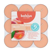 Bolsius Geurtheelicht 4u pk18 True Scents Peach