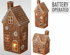 gingerbread huis led 19 cm - afbeelding 2