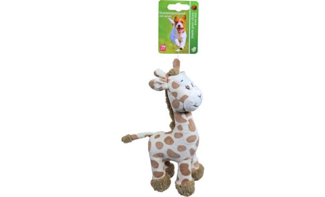 Giraffe pluche 20cm met piep