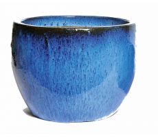 Glazed Egg Pot Blue D31H25 - afbeelding 5