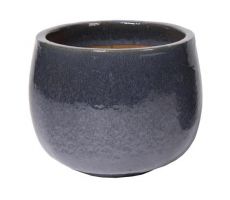 Glazed Pot Bowl antique grey D37H28 - afbeelding 3