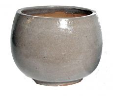 Glazed Pot Bowl antique grey D37H28 - afbeelding 4