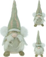 gnome 39cm goud en wit, per stuk - afbeelding 2