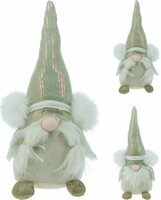 gnome 39cm goud en wit, per stuk - afbeelding 1