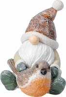 gnome zittend 8 x 8 x 10 cm design - afbeelding 1