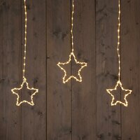 Gordijnverlichting ster 186 LED, B 90 H 80cm - afbeelding 3