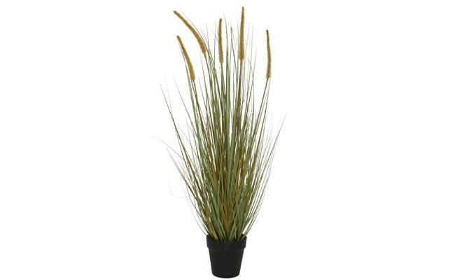 Gras plastic in pot d40h80cm grn/wt