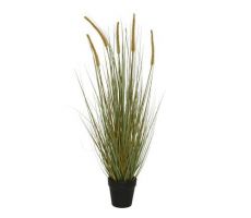 Gras plastic in pot d40h80cm grn/wt