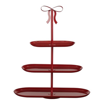 Grazia decoratie etagere d.bruin - l48xb20xh55cm