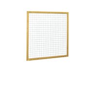 Grenen betonijzertrellis met maas 7,5 x 7,5 cm, in raamwerk 4,4 x 6,8 cm, 180 x 180 cm, groen geïmpr