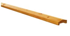 Grenen geschaafde afdekkap met sponning (6,2 cm) 3,5 x 8,5 x 235 cm t.b.v. rechtscherm, groen geïmpr