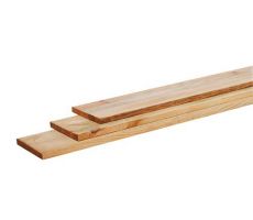 Grenen geschaafde plank 1,7 x 14 x 300 cm, groen geïmpregneerd. - afbeelding 1