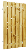 Grenen geschaafde plankendeur op verstelbaar stalen frame 100 x 190 cm, recht, groen geïmpregneerd. - afbeelding 3