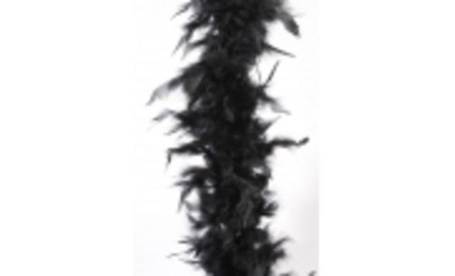 Guirlande, boa, zwart, 184 cm