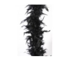 Guirlande, boa, zwart, 184 cm
