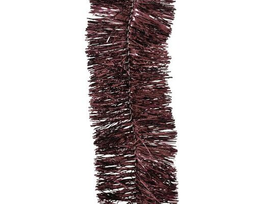 Guirlande Lametta D 7 cm, L 270 cm, Donker mauve - afbeelding 1