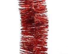 Guirlande Lametta D 7 cm, L 270 cm, Kerstrood - afbeelding 4
