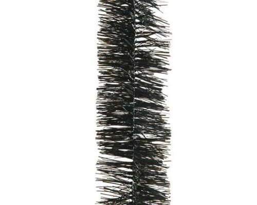Guirlande lametta D 7 cm, L 270 cm, zwart