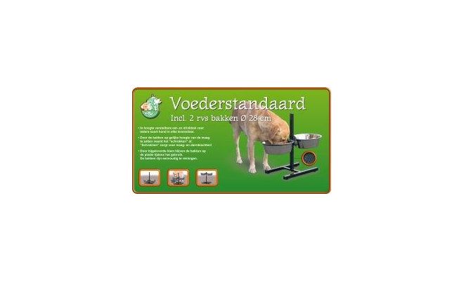 H-standaard+bakken 28cm hamerslag