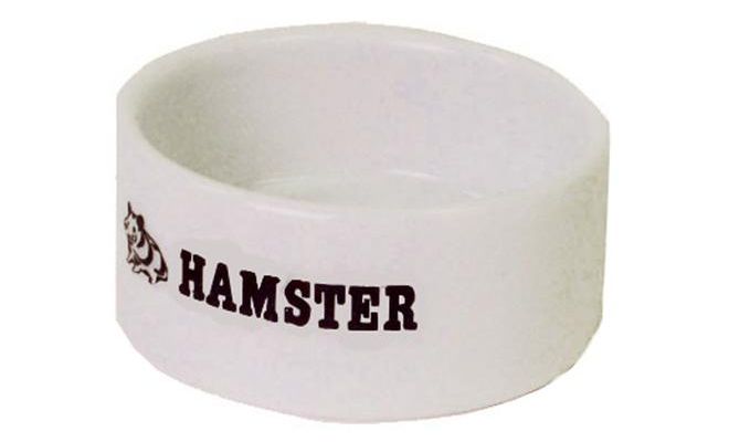 Hamster eetbak steen wit 6cm - afbeelding 1