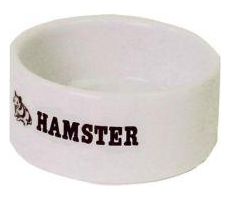 Hamster eetbak steen wit 6cm - afbeelding 2