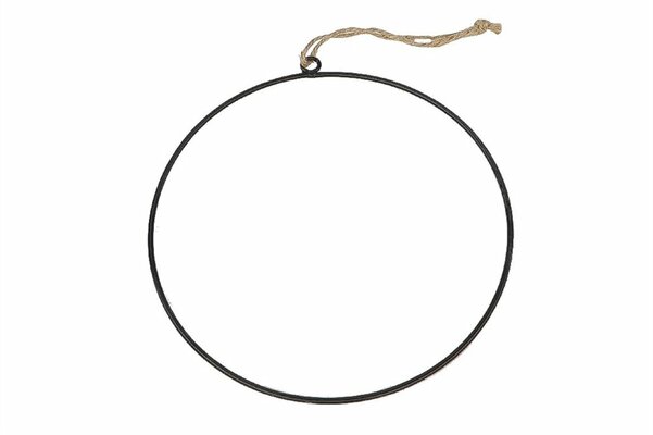 Hang ring hula hoop D 30 H 48cm zwart