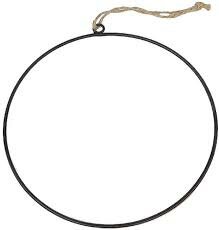 Hang ring hula ring D 50 H 68cm zwart