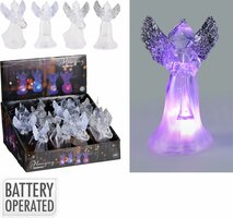 hangdeco engel rgb led 11 cm b/o - afbeelding 2