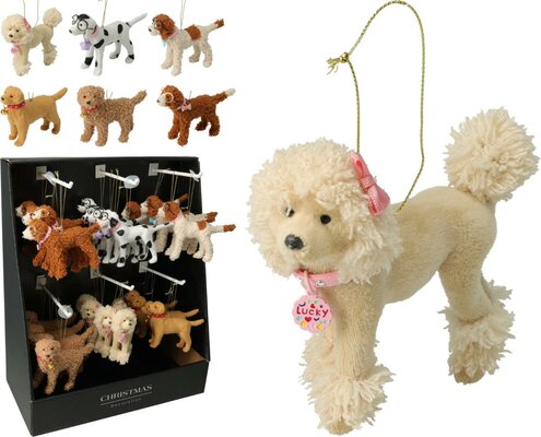 hangdeco hond 14x3x9cm, per stuk