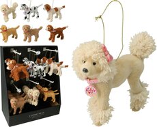 hangdeco hond 14x3x9cm, per stuk