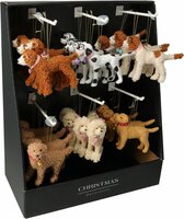 hangdeco hond 14x3x9cm, per stuk - afbeelding 1