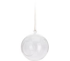 Hanger, bal, glas, 17 cm