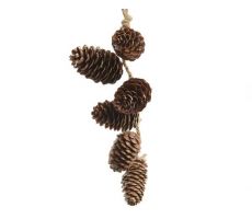 Ornament naturel dennenappels L 20cm bruin - afbeelding 2