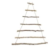 Hanger, kerstboom, berk, b 70 cm, h 90 cm - afbeelding 1
