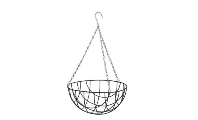 Hanging basket groen h13d25cm - afbeelding 1