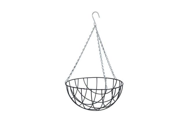 Hanging basket groen h15.5d35cm - afbeelding 1