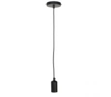 Hanglamp, zwart, 150 cm