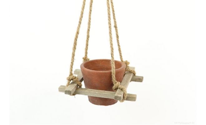 Hangplateau, pot, l 17 cm, b 17 cm, h 51 cm