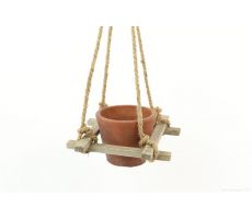 Hangplateau, pot, l 17 cm, b 17 cm, h 51 cm