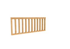 Hekwerk recht douglas type A, 178,5 x 73 cm, onbehandeld.