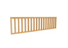 Hekwerk recht douglas type C, 278,5 x 73 cm, onbehandeld.
