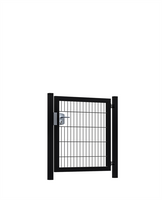 Hillfence metalen enkele poort Premium-line, 100 x 100 cm, zwart. - afbeelding 3