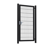 Hillfence metalen enkele poort Premium-line, 100 x 180 cm, zwart. - afbeelding 3