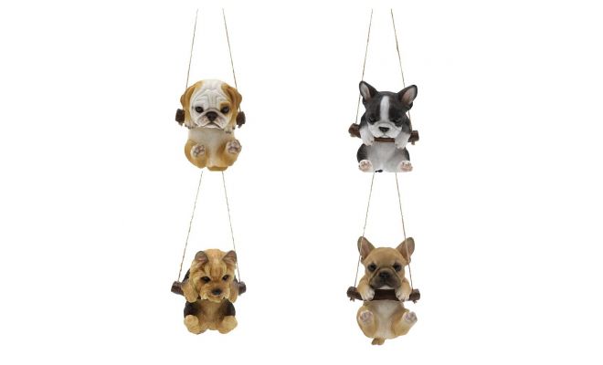 Hond hangend l10b11h15cm a4