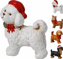 hond kerst deco 10 cm design - afbeelding 2