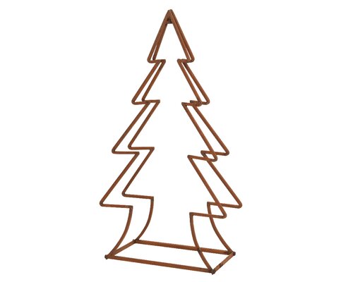 Houtrek kerstboom, H 90 cm, Roest - afbeelding 1